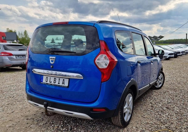 Dacia Lodgy cena 31900 przebieg: 181300, rok produkcji 2016 z Chodecz małe 277